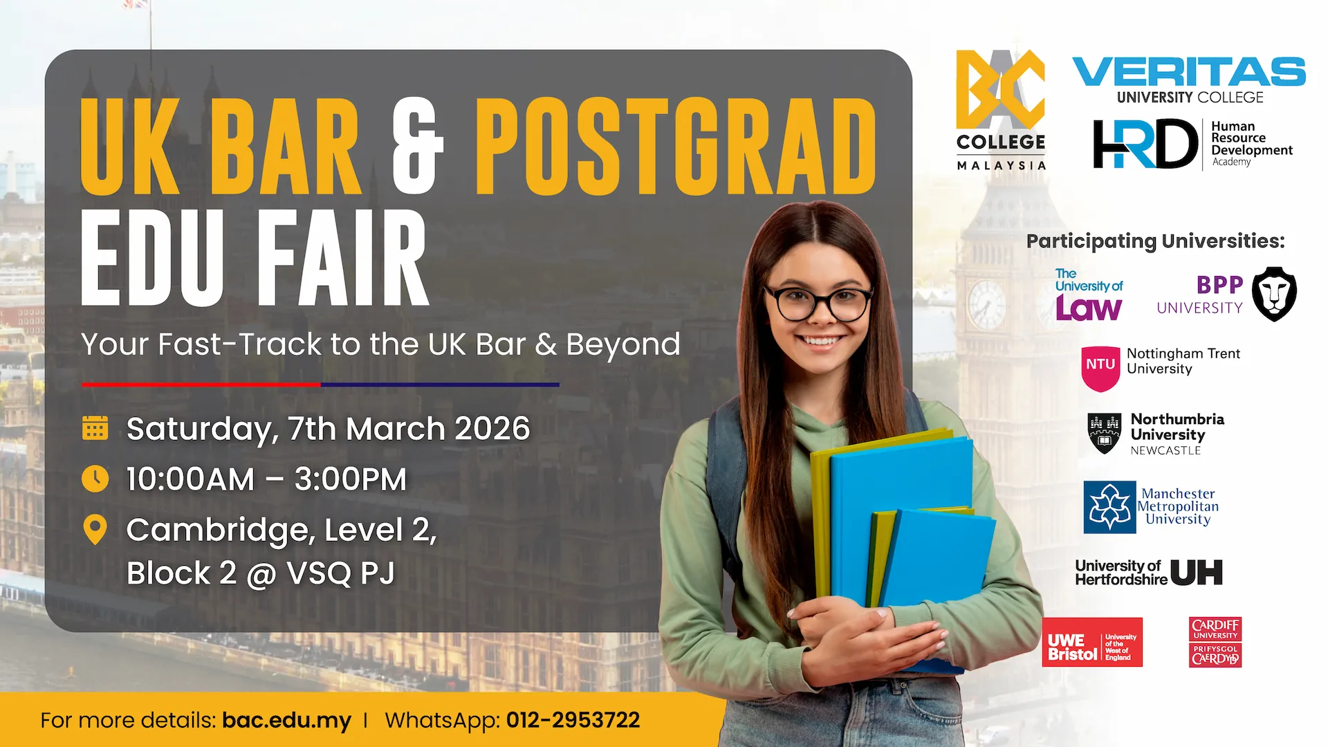 BAC UK BAR Postgrad Fair